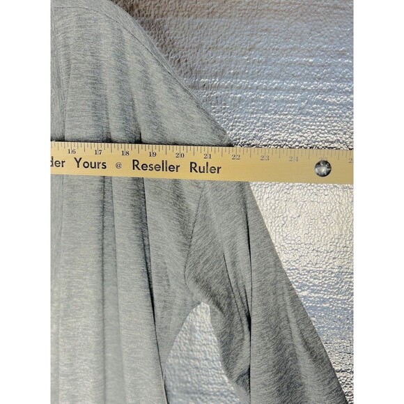 Fourlaps Stratus Wrap Cardigan Heather Gray Belted Robe Comfort Leisure Preppy - Picture 7 of 16